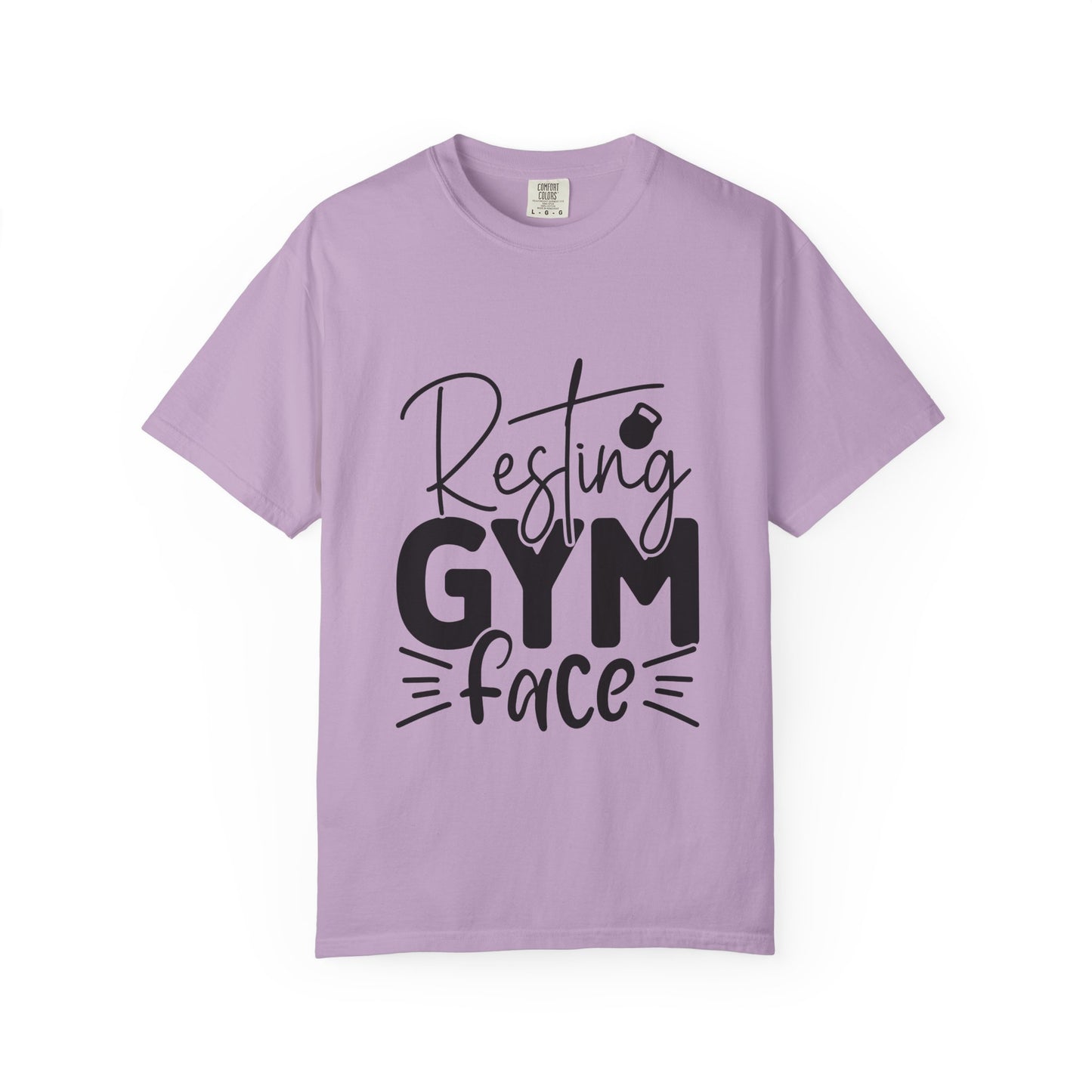 Unisex Garment-Dyed T-Shirt – "Resting Gym Face" | Fitness Meme Style Tee