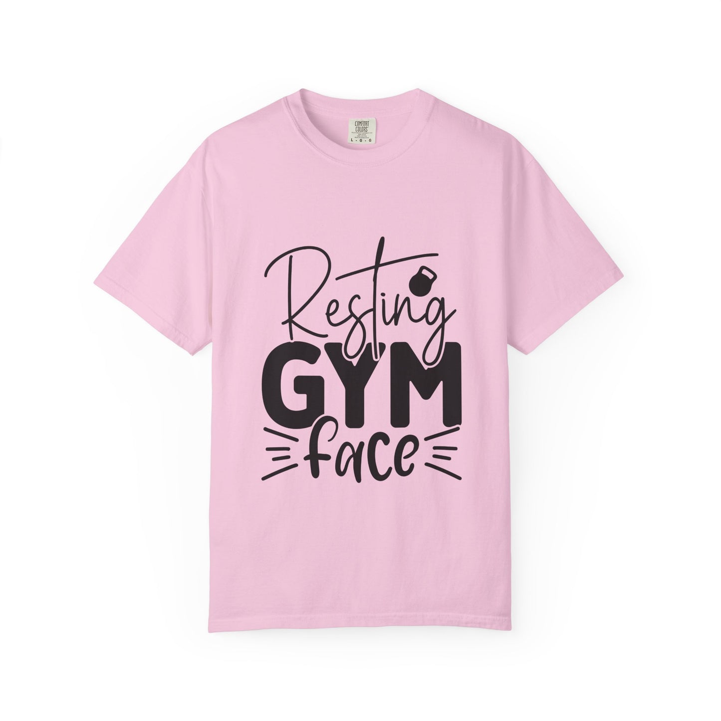 Unisex Garment-Dyed T-Shirt – "Resting Gym Face" | Fitness Meme Style Tee