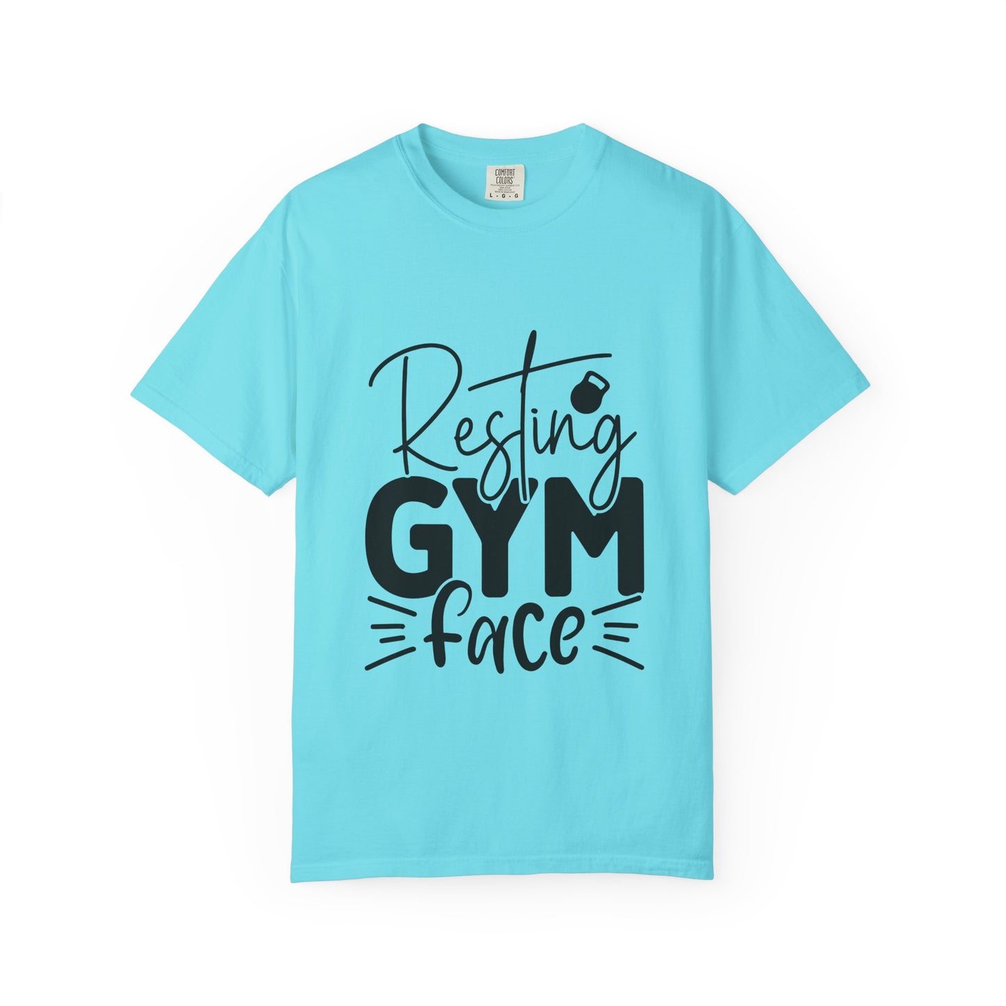 Unisex Garment-Dyed T-Shirt – "Resting Gym Face" | Fitness Meme Style Tee