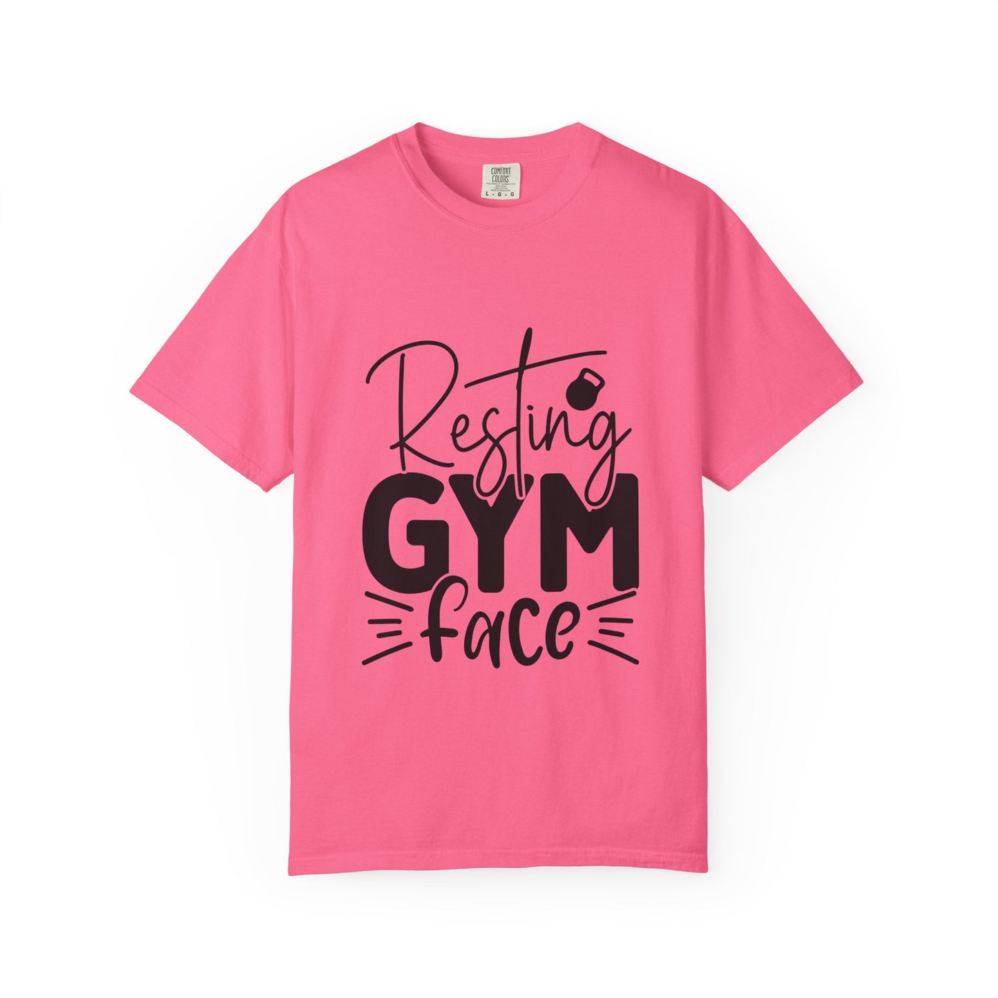 Unisex Garment-Dyed T-Shirt – "Resting Gym Face" | Fitness Meme Style Tee