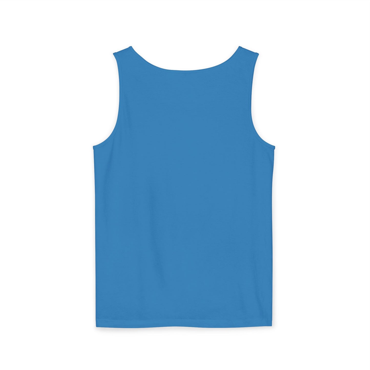 Unisex Garment-Dyed Tank Top – "Hustle for That Muscle" Motivational Gym Tank