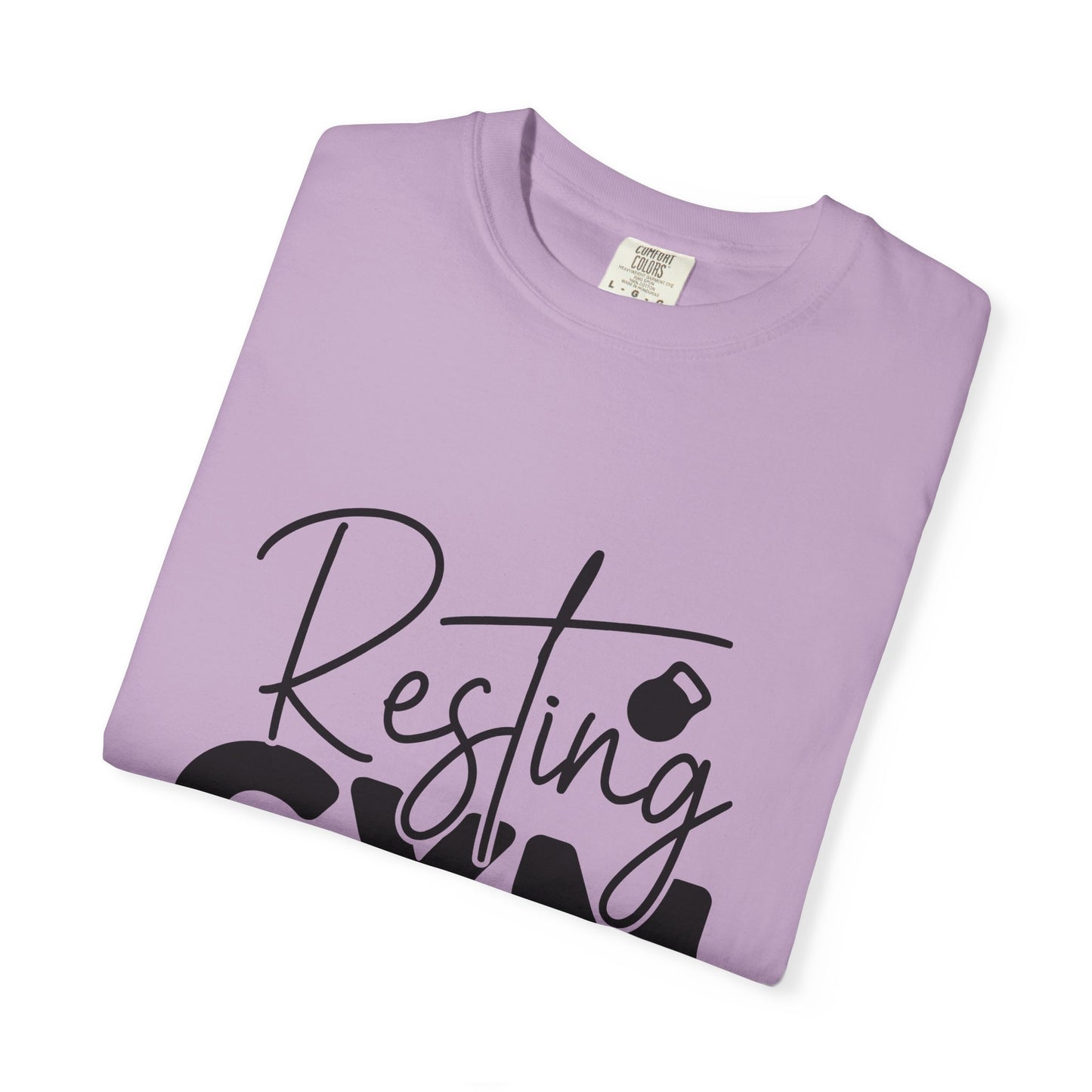 Unisex Garment-Dyed T-Shirt – "Resting Gym Face" | Fitness Meme Style Tee