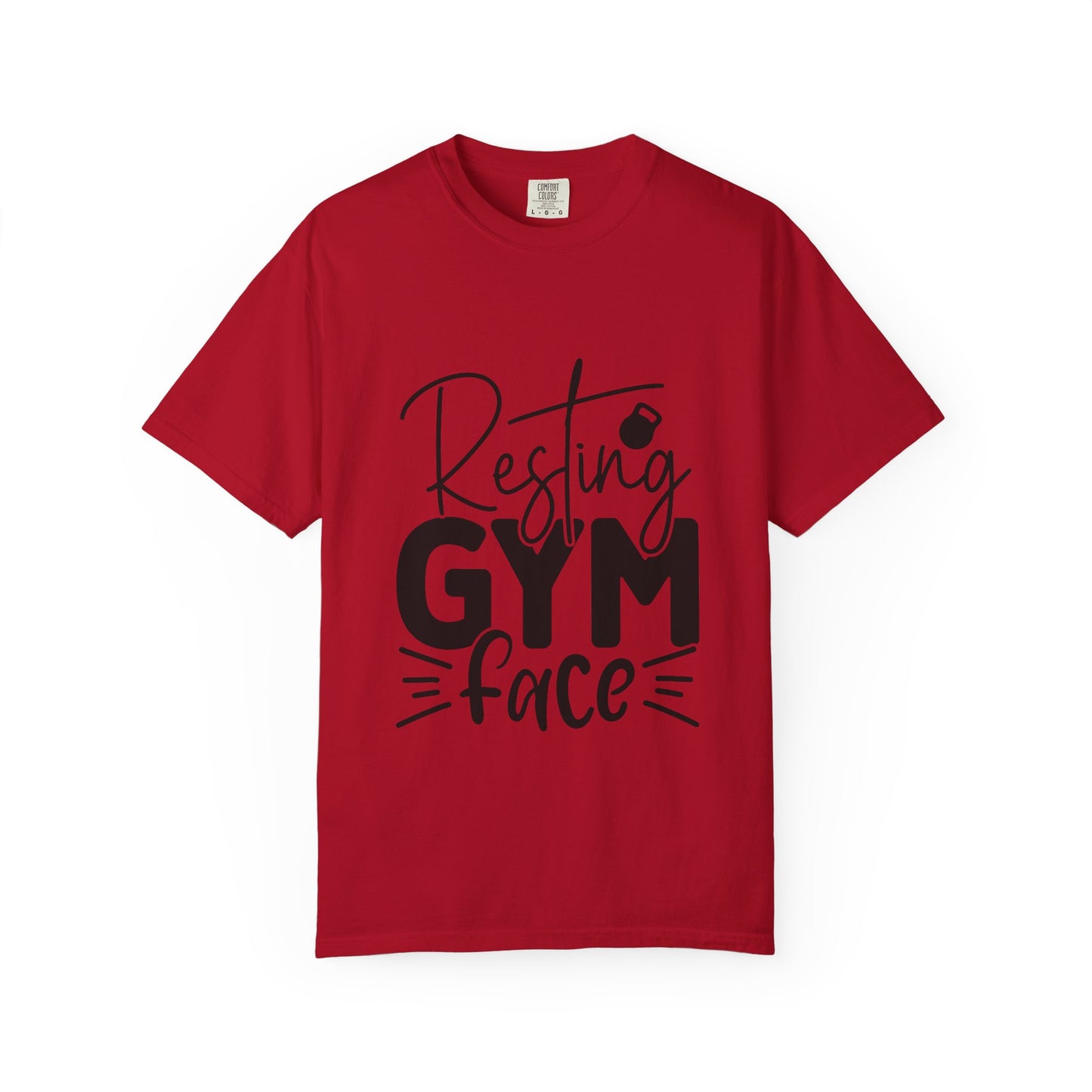 Unisex Garment-Dyed T-Shirt – "Resting Gym Face" | Fitness Meme Style Tee