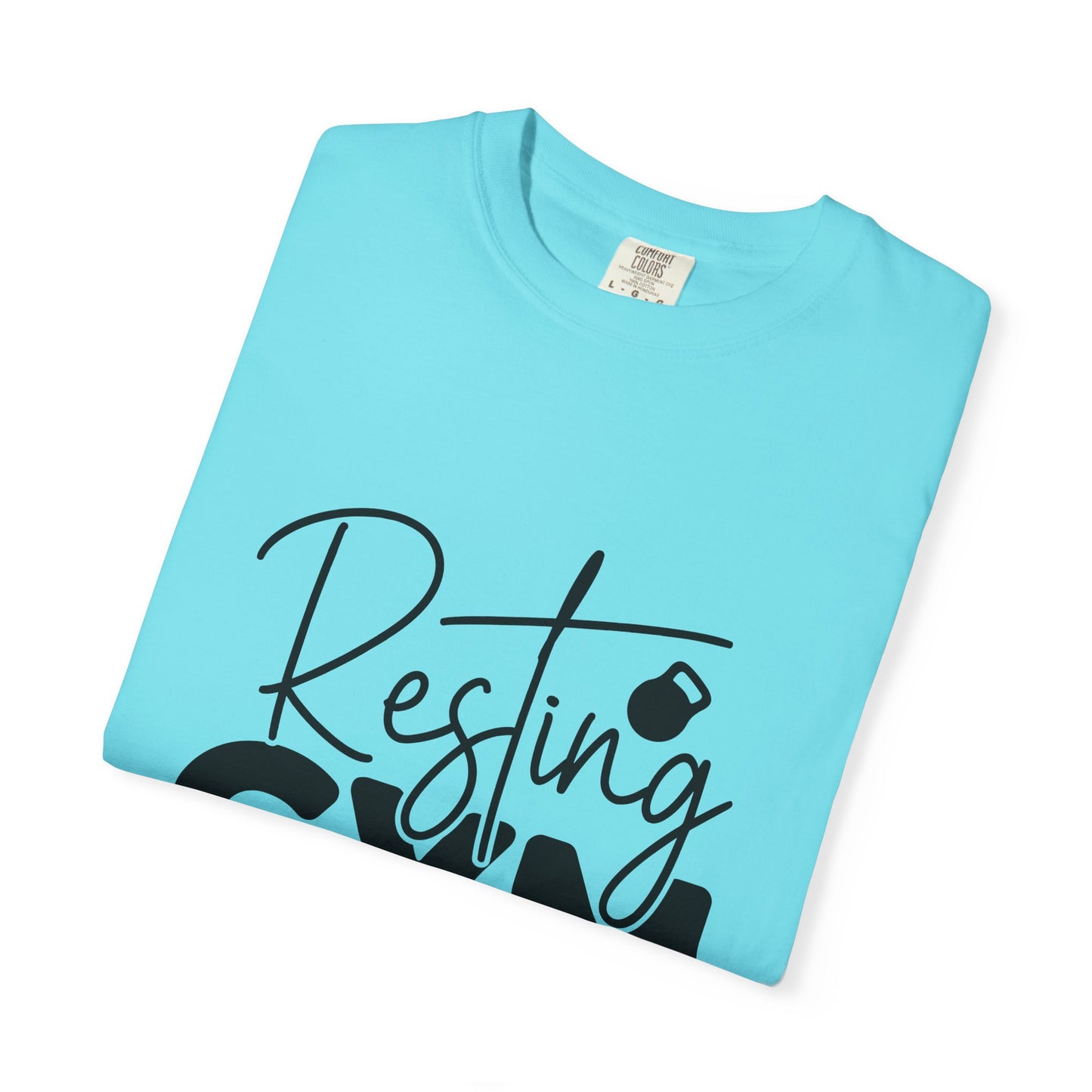 Unisex Garment-Dyed T-Shirt – "Resting Gym Face" | Fitness Meme Style Tee