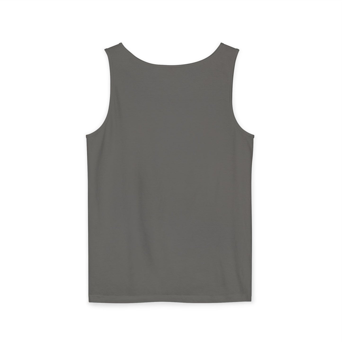 Unisex Garment-Dyed Tank Top – "Hustle for That Muscle" Motivational Gym Tank