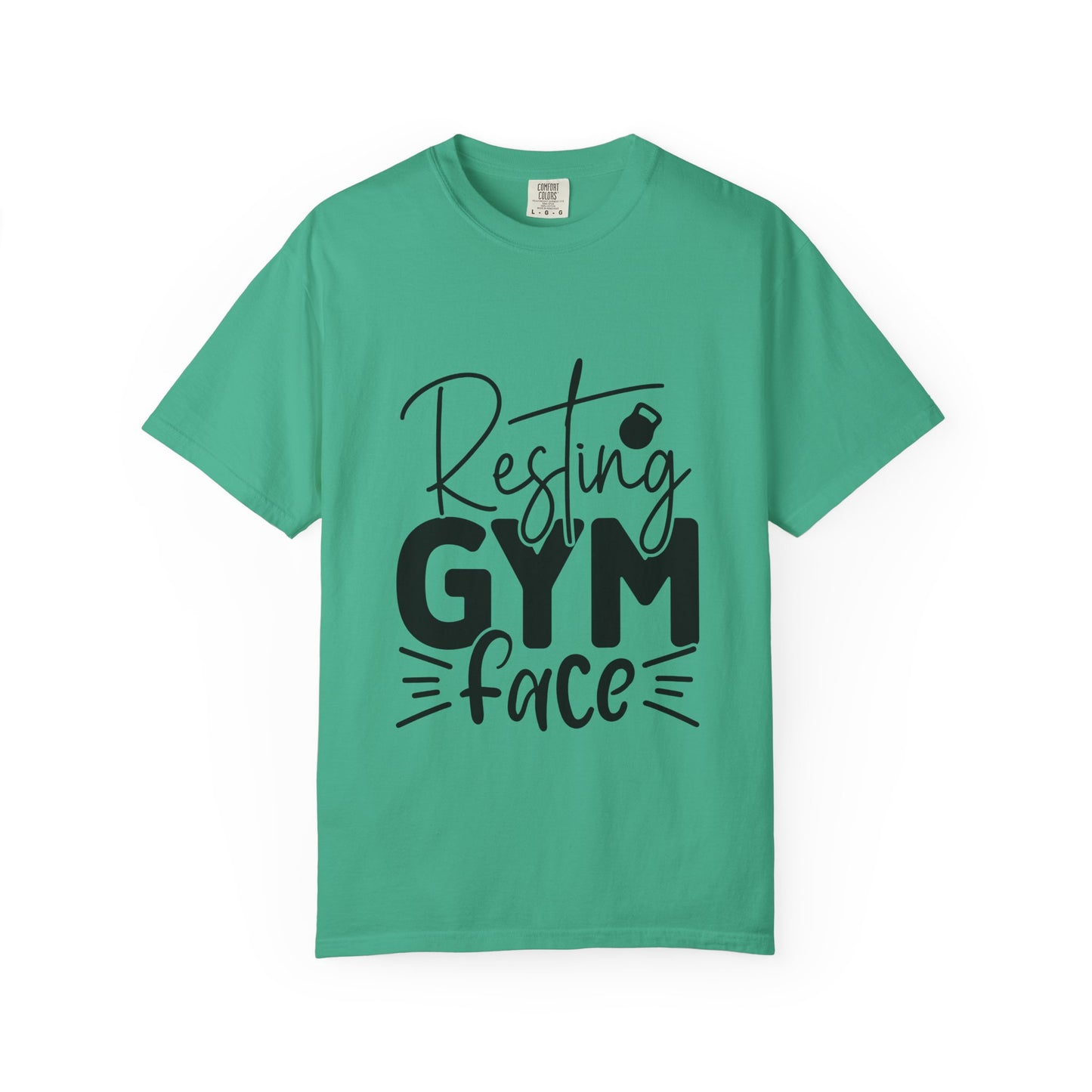 Unisex Garment-Dyed T-Shirt – "Resting Gym Face" | Fitness Meme Style Tee