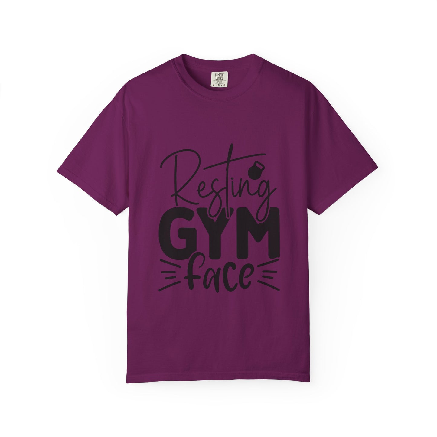 Unisex Garment-Dyed T-Shirt – "Resting Gym Face" | Fitness Meme Style Tee